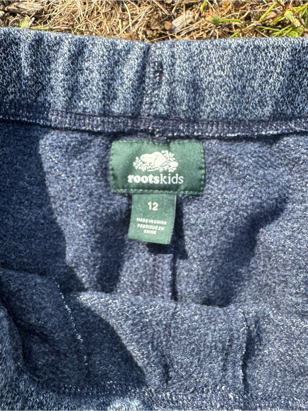 Roots Kids Navy Blue Fleece Joggers